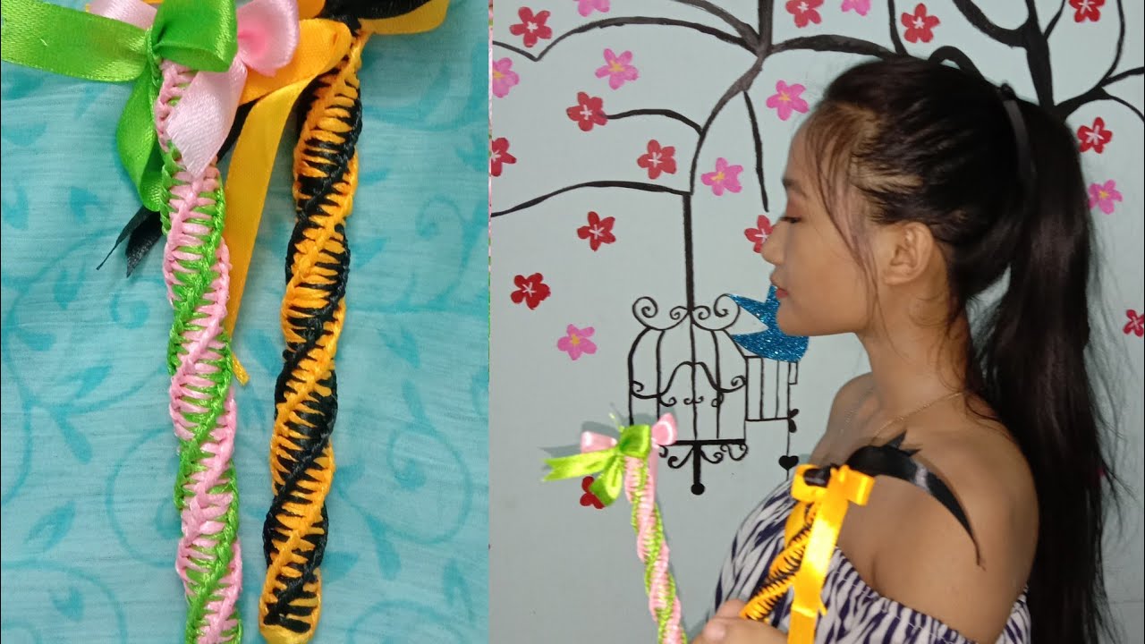 How to make ribbon pens. #diy #diycrafts #manipurigirl