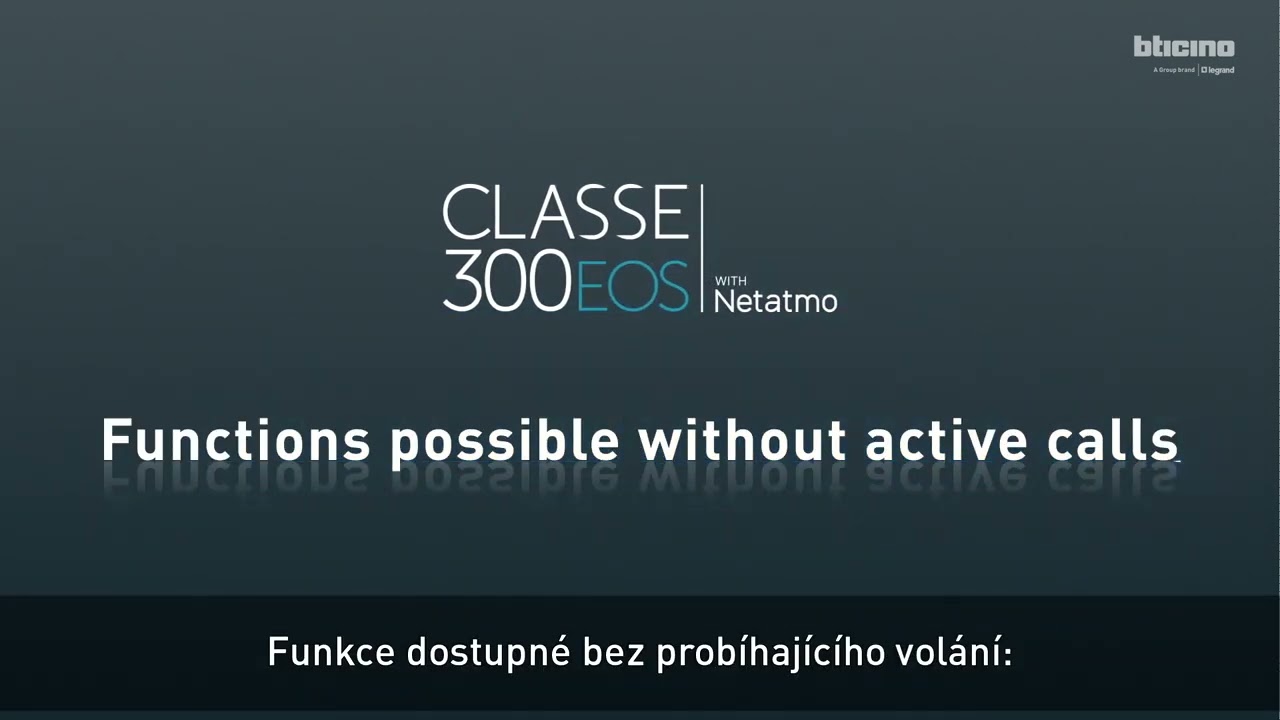 Classe 300EOS - používanie telefónu