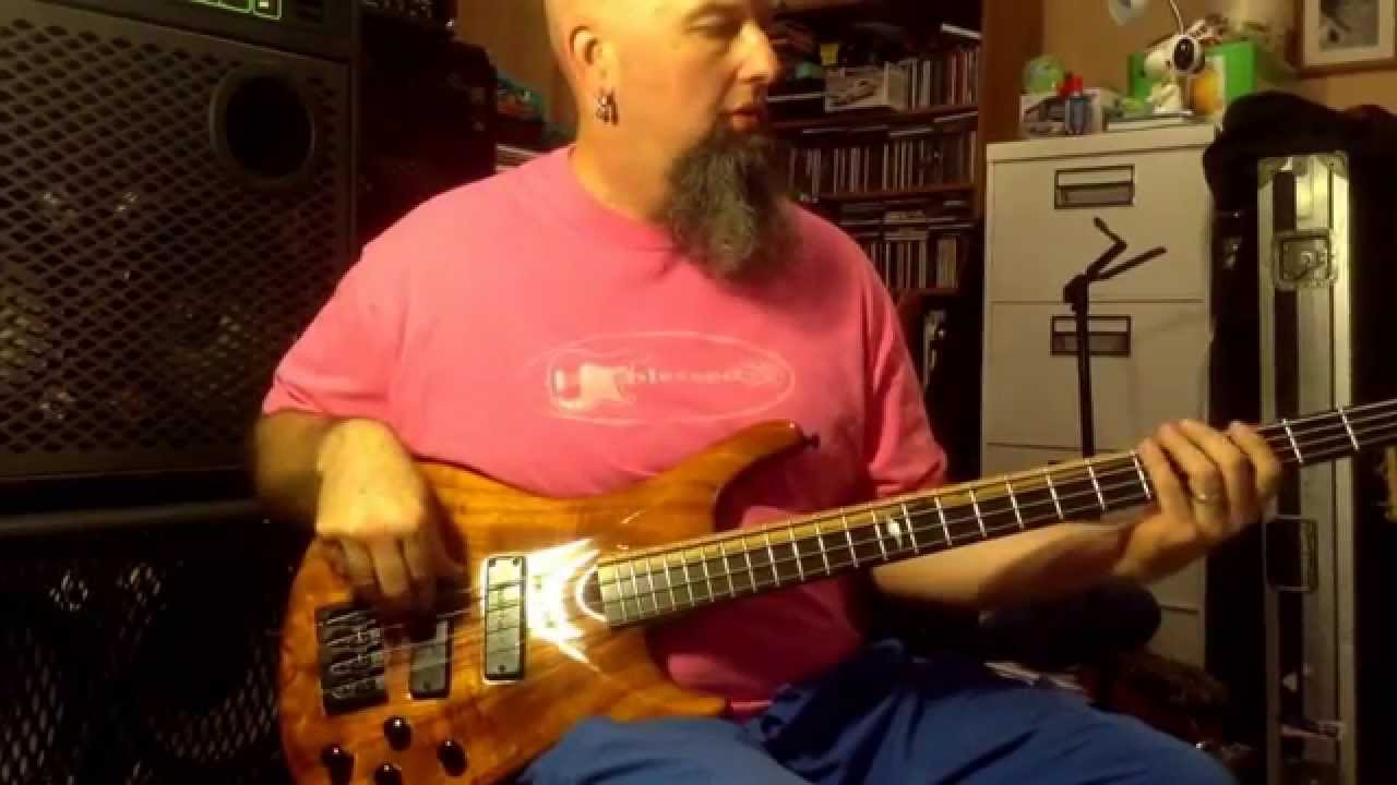 Roscoe Koa LG 3000...fun bass to play, very lightweight and fast...some exhibition grade woods..
