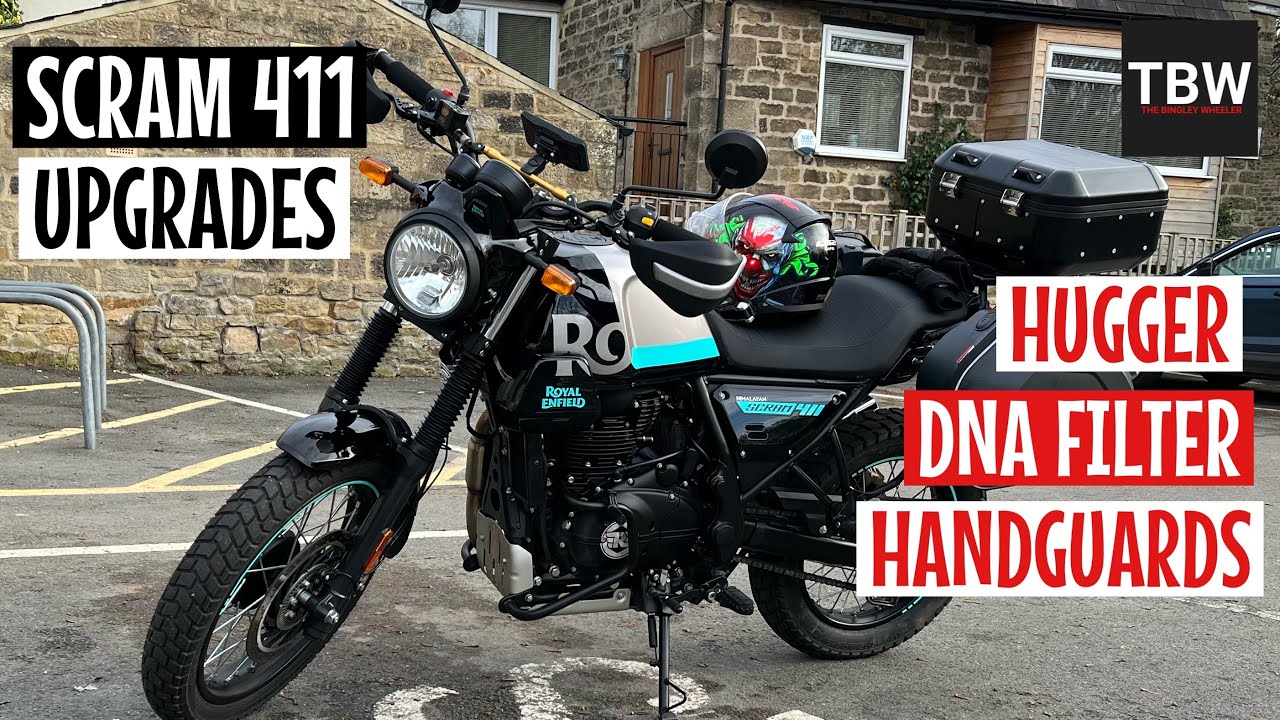 Royal Enfield Scram 411 - Fitting Hugger, Performance Air Filter and Handguards