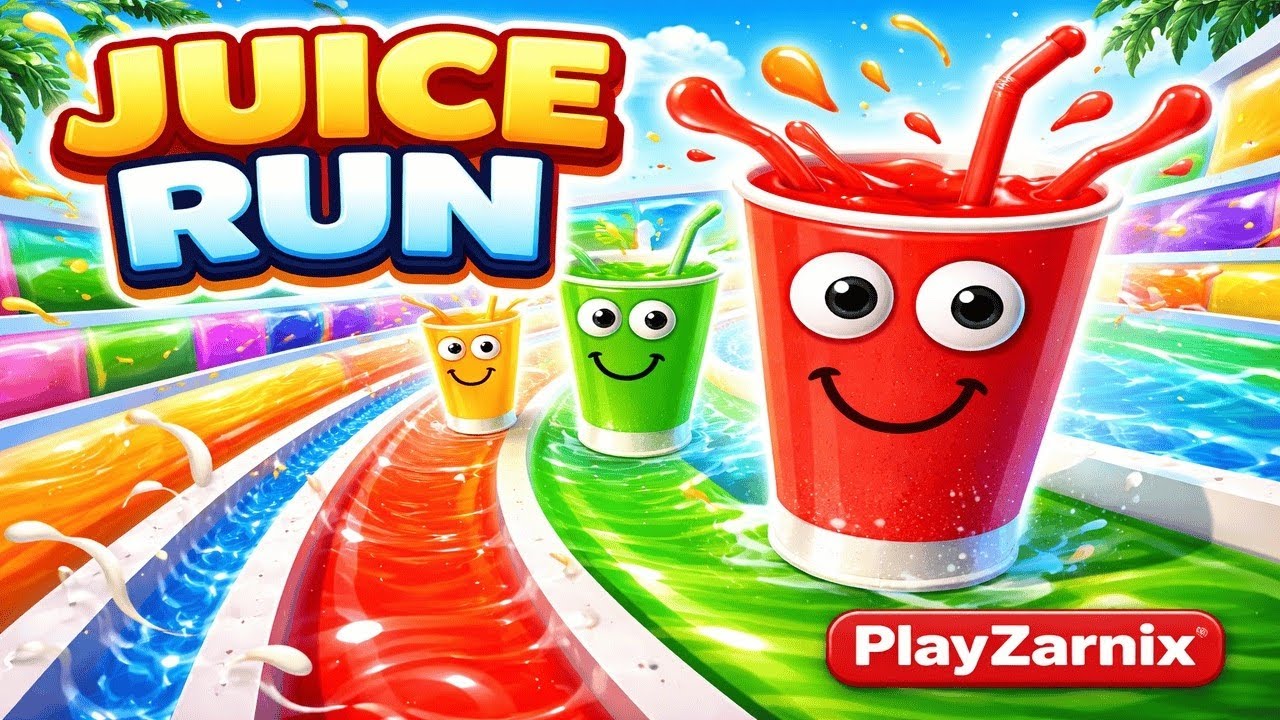 Juice Run Gameplay | Colorful Drink Challenge & Fun Levels | PlayZarnix