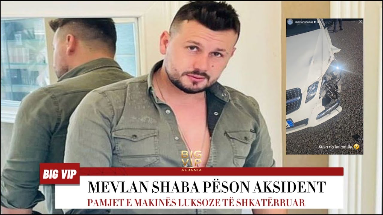 Mevlan Shaba p&euml;son aksident/  Pamjet e makin&euml;s luksoze t&euml; shkat&euml;rruar