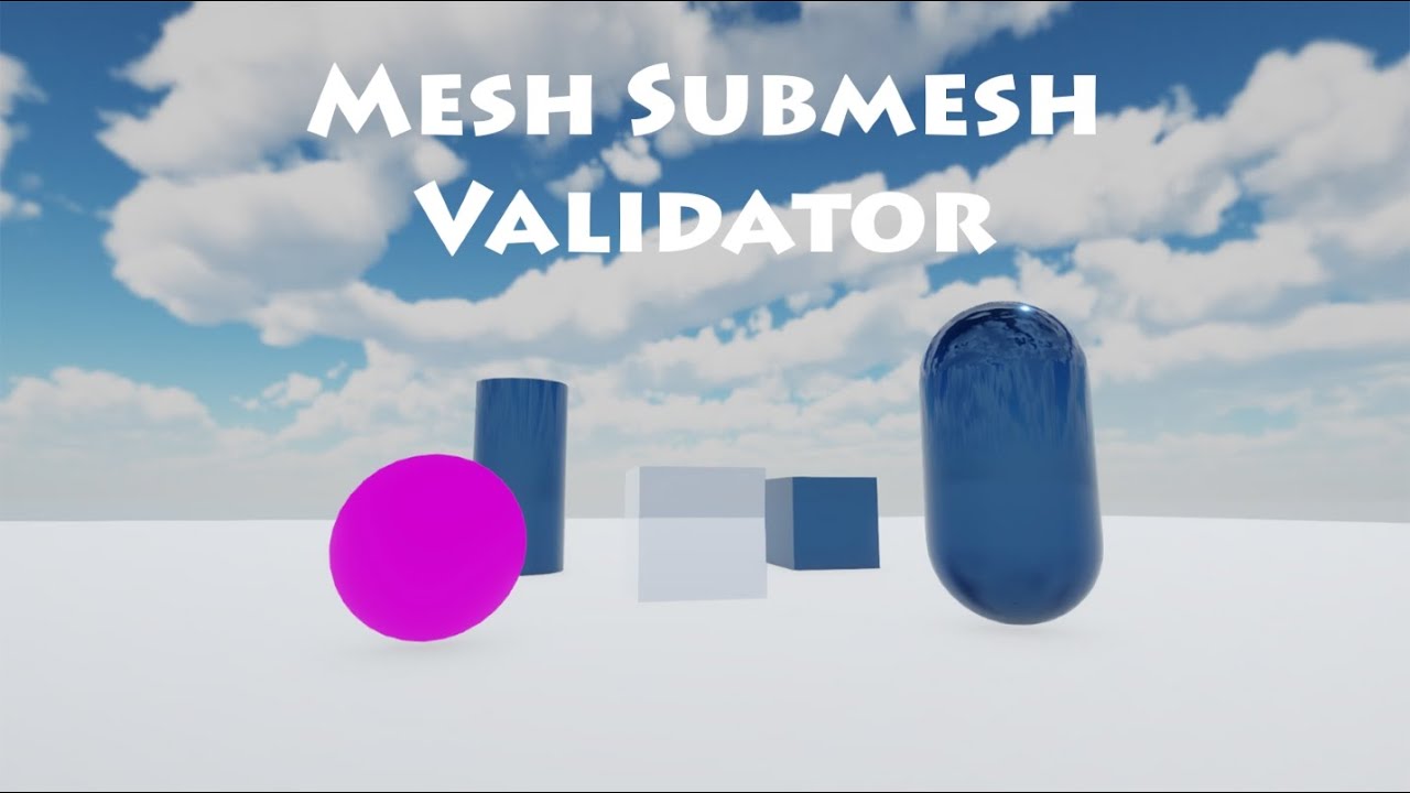 Mesh Submesh Validator Unity Asset Store Free