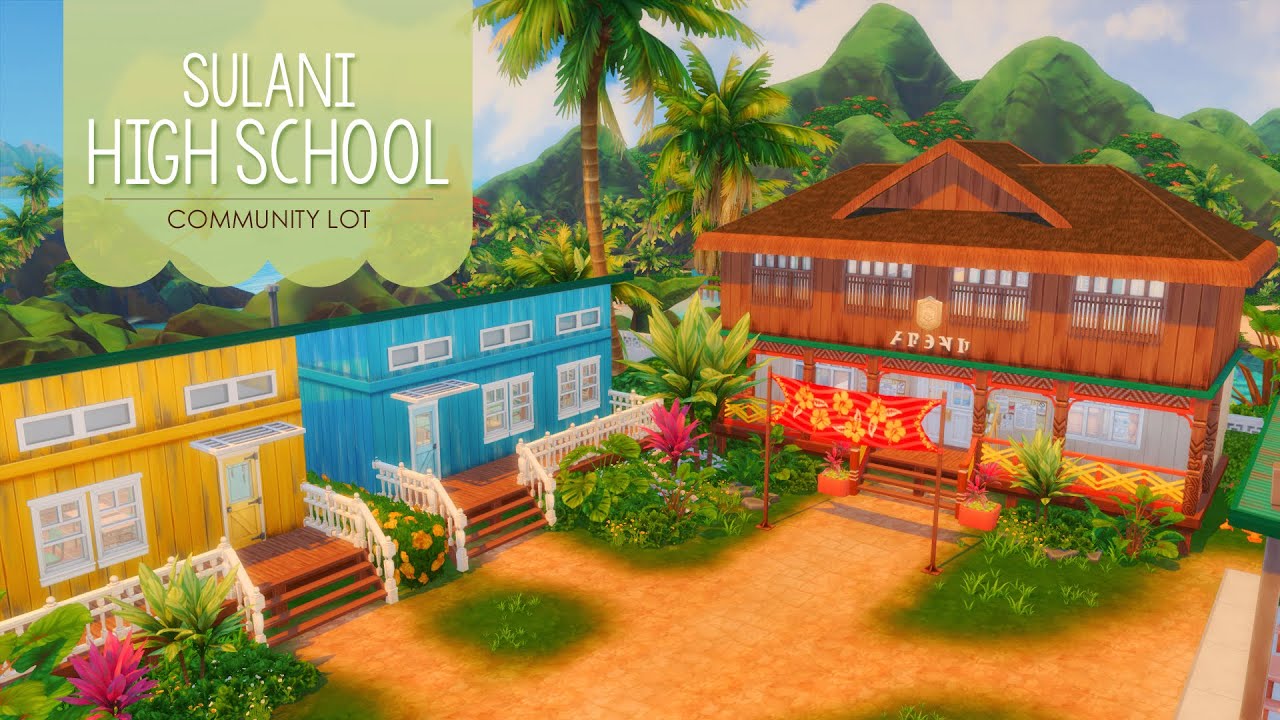Sulani High School | The Sims 4 Stop Motion Community Build | NoCC