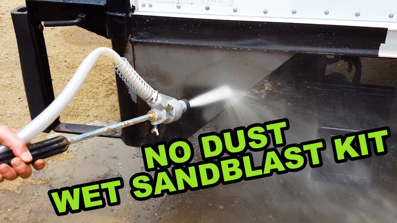 Power Eagle Wet Sandblast Kit -VS- Rusty Truck Tailgate