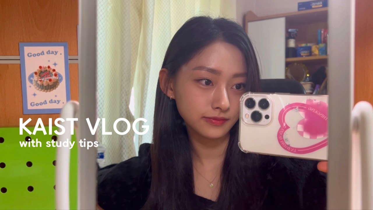 eng) 카이스트 개강 브이로그 | 과제&공부 꿀팁🍯, 도서관 공부, 개강파티, 운동 | 미러 사용법 | KAIST study vlog