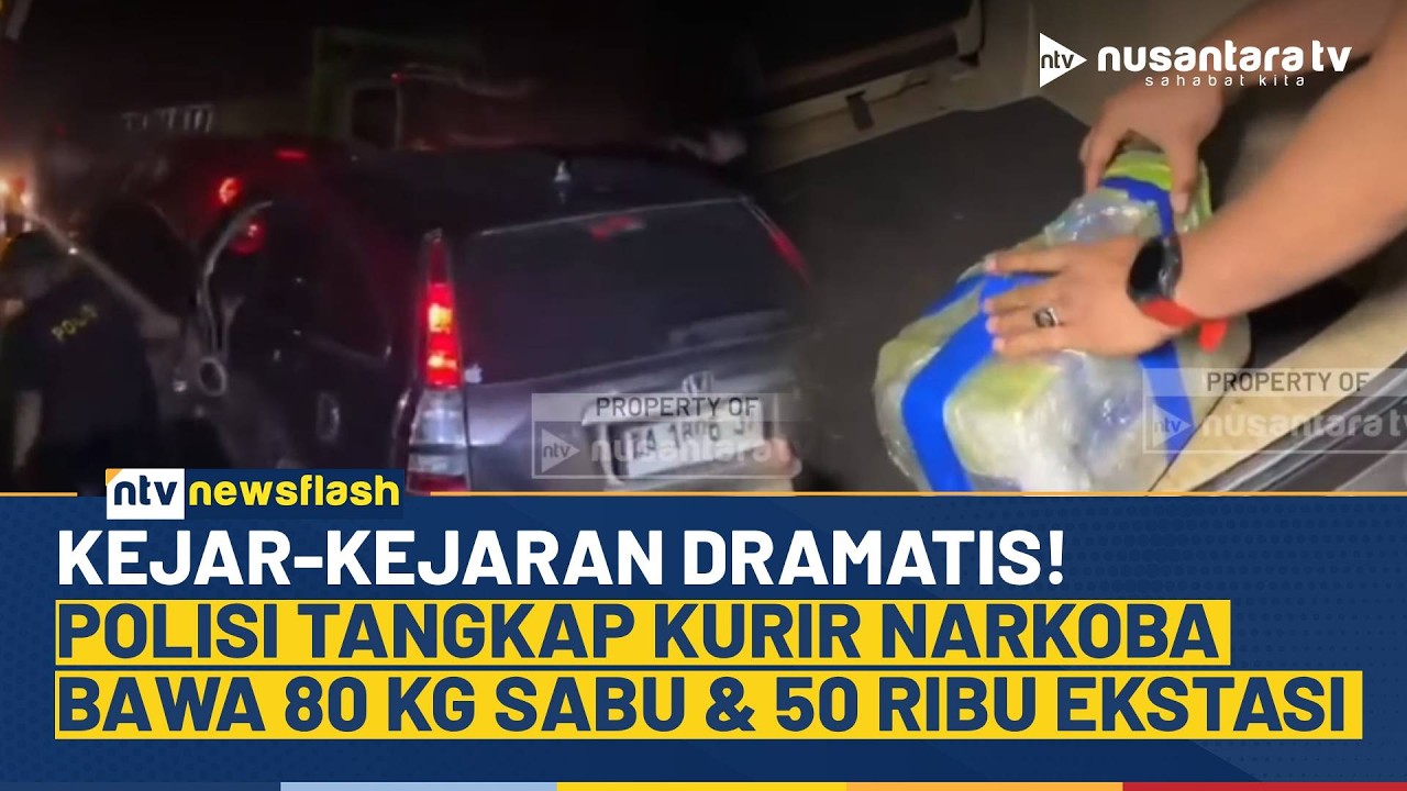 Detik-Detik Mencekam! Polisi Lepas Tembakan Peringatan, Kurir Narkoba Tak Berkutik | NTV NEWS FLASH