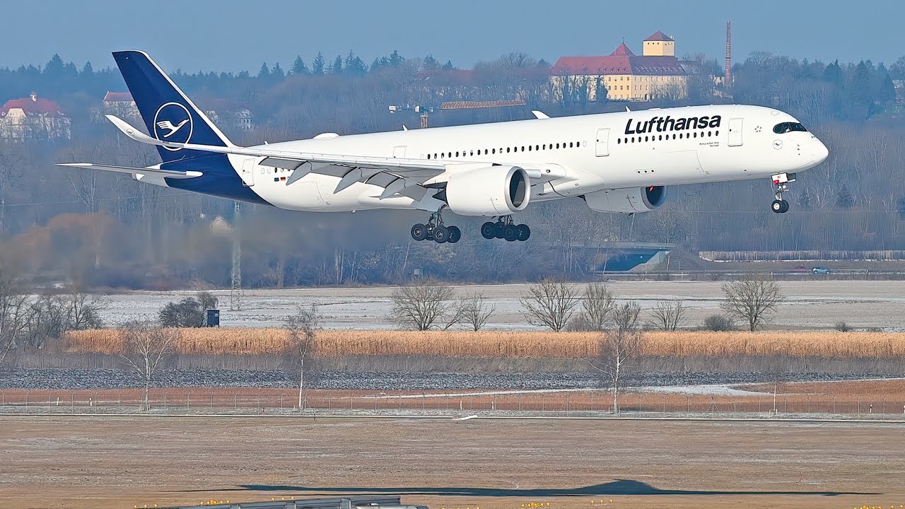 22 EPIC LANDINGS AND TAKEOFFS at Munich Airport - Lufthansa HEAVY Special [A340/A350/A380/B787]