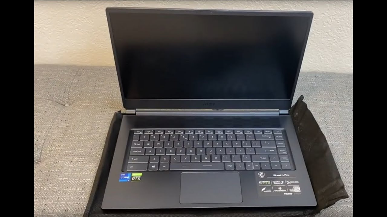 MSI Stealth 15M A11UEK Thin Gaming Laptop Unboxing