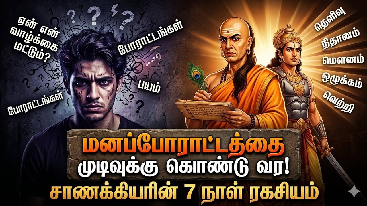 மனப்போராட்டத்தை முடிவுக்கு கொண்டு வர| சாணக்கியரின் 7 நாள் ரகசியம்|7 Days Challenge to MasterYourMind