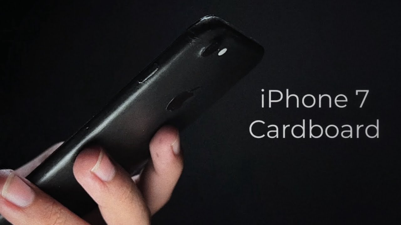 How to make iPhone 7 of cardboard - Tutorial 🖤
