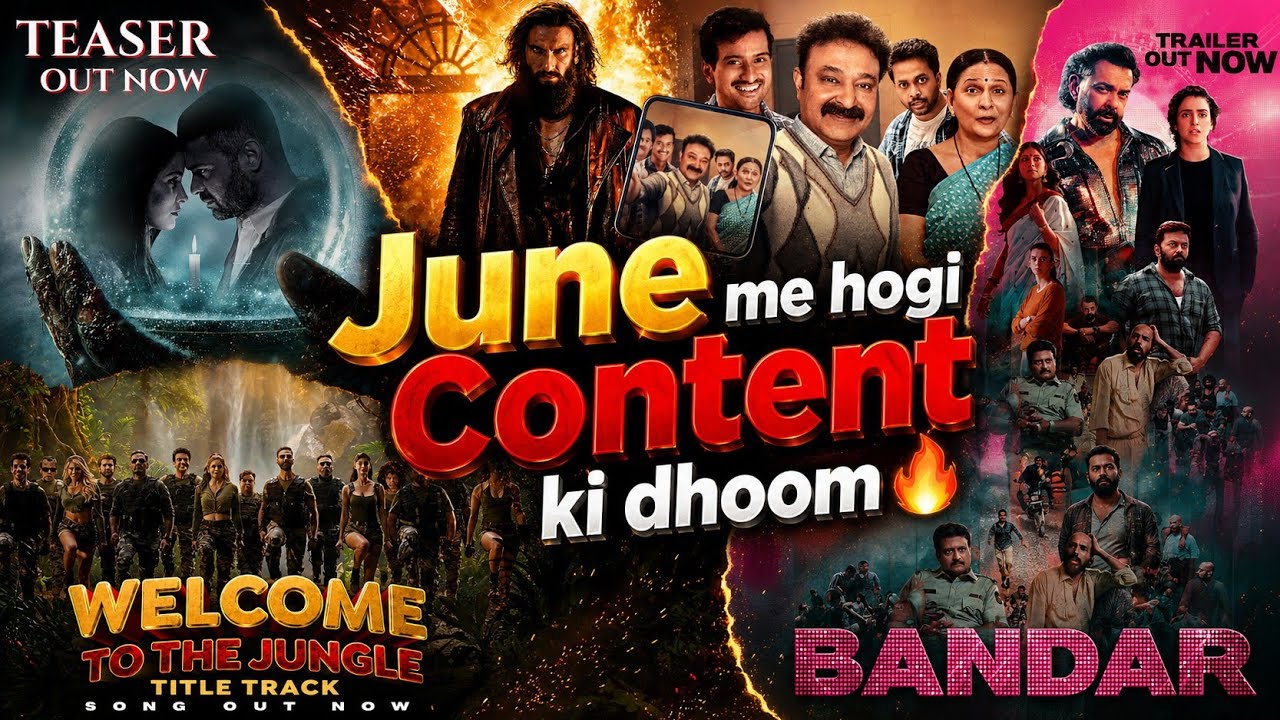 Upcoming Web Series and Movies Of June 2026|Dhurandhar Raw and undekha,Bhoot Bangla ott,Zee5,Netflix