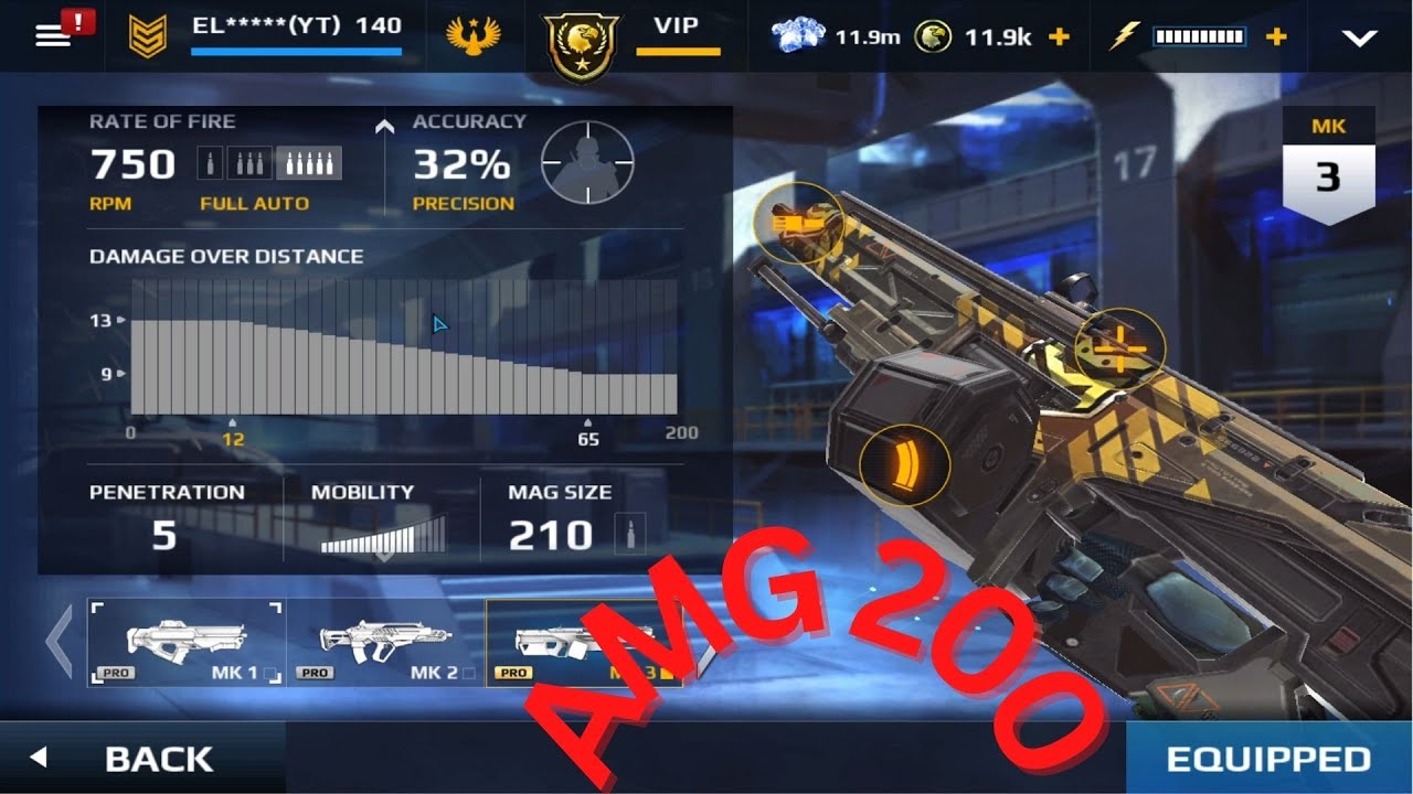 Modern Combat 5 Bounty Hunter's Mashine Gun