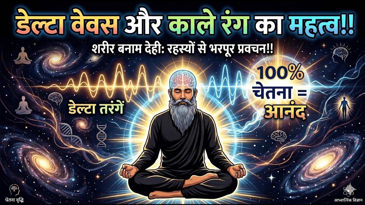 10/3/26 - डेल्टा वेव्स और काले रंग का महत्व!! शरीर बनाम देही: रहस्यों से भरपूर प्रवचन!! 100% चेतना