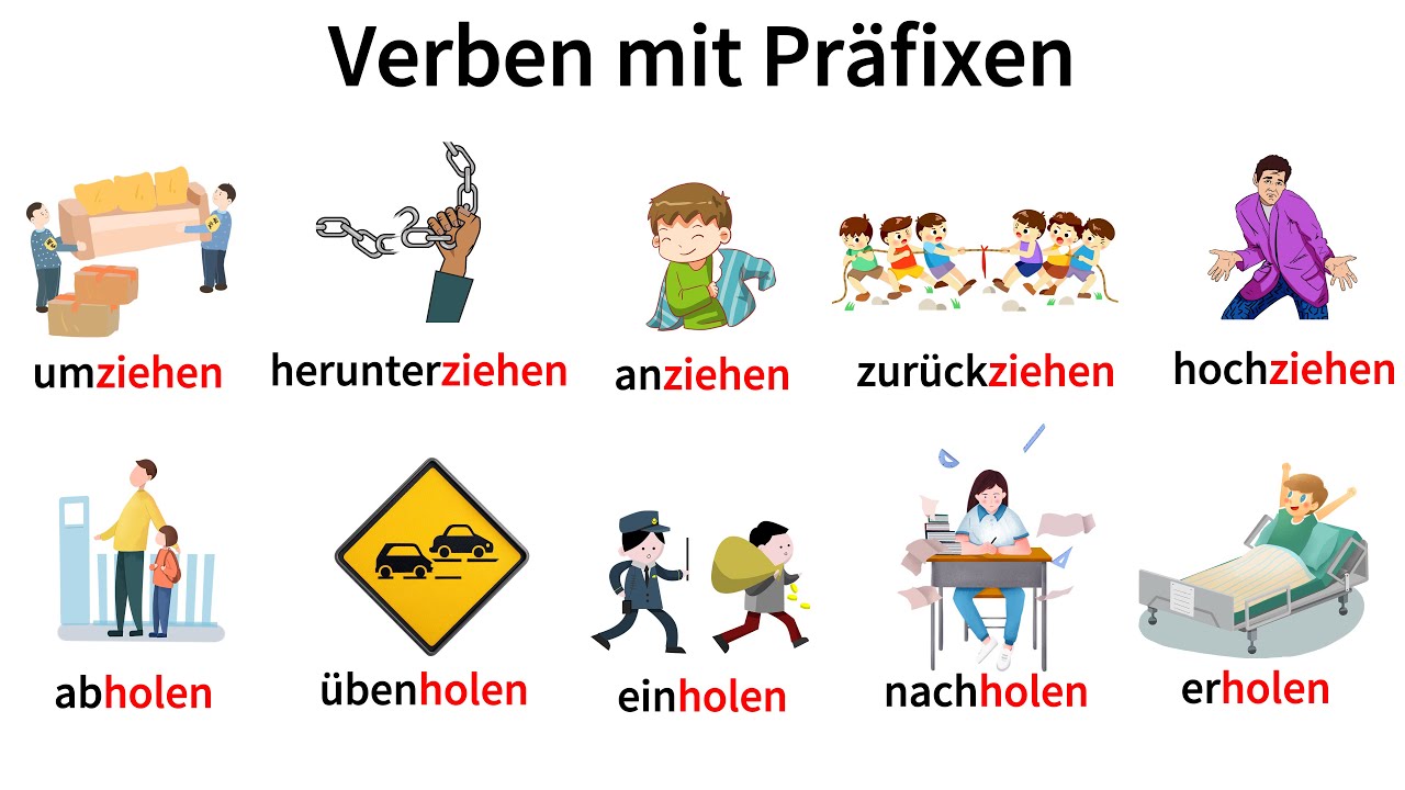wichtige Verben mit Präfixen einfach erklärt | Deutsch Lernen | Hören & Verstehen | A1-B1 |