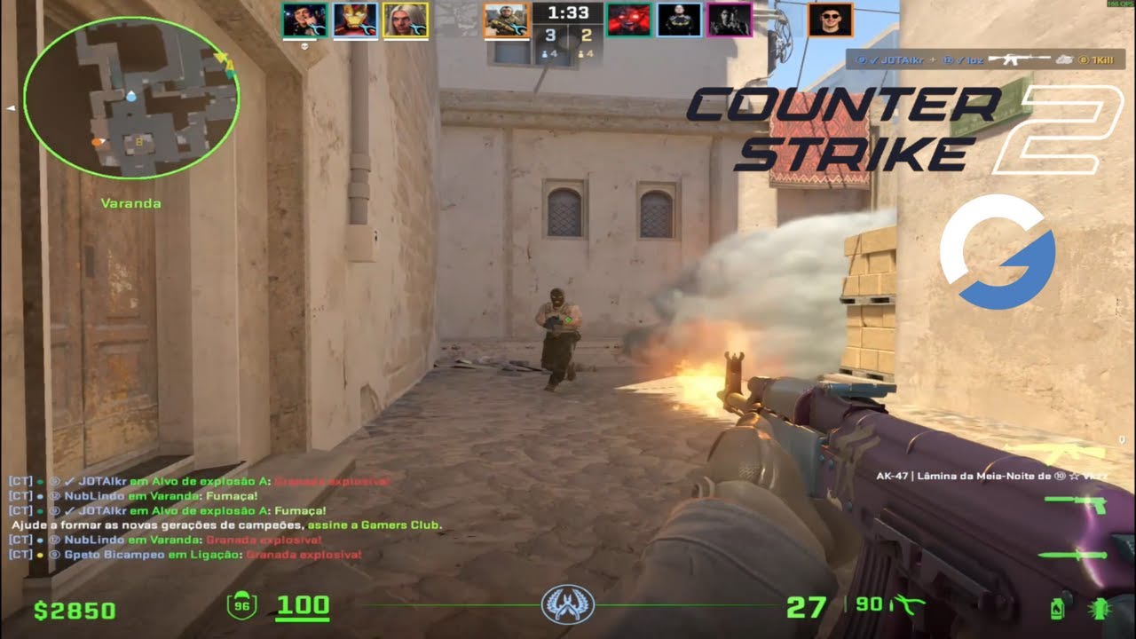 PARTIDA COMPETITIVA NA GAMERS CLUB - COUNTER STRIKE 2 