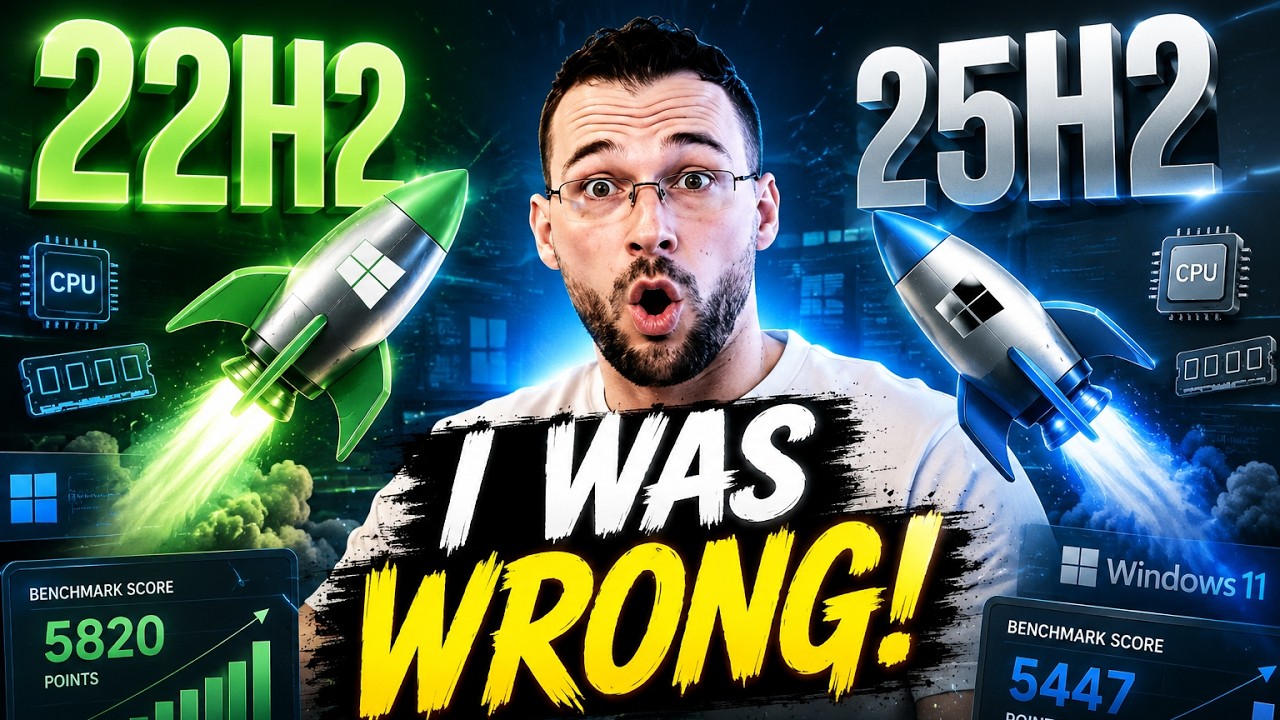 I TESTED Windows 11 25h2 vs 22h2 Perfomance: I was SHOCKED!