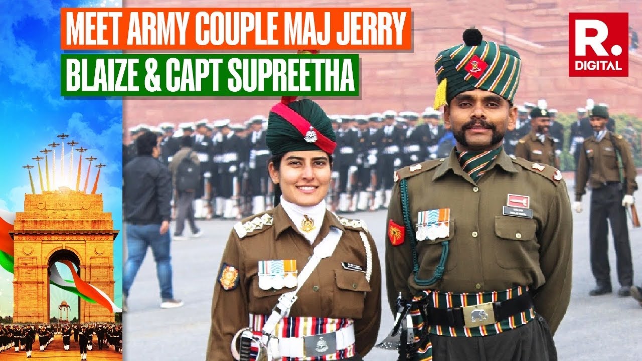 Maj Jerry Blaize and wife, Capt Supreetha to March down the Kartavya Path | Repubic Day 2024