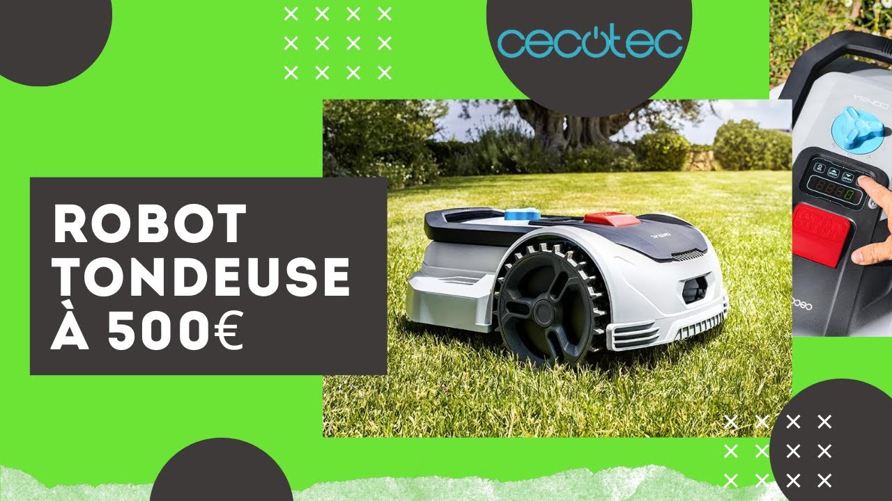 Le Robot Tondeuse Intelligent Cecotec CONGA GRASSHOPPER 500 en Action pour seulement 500€ ! 🚀🌱