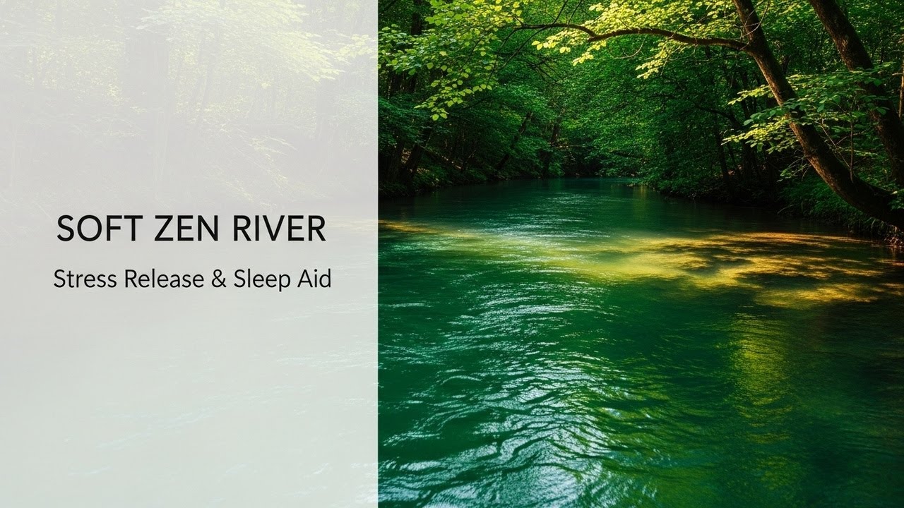 Natural Forest Ambience with Flowing Water Sounds for Sleep Study Meditation and Inner Peace