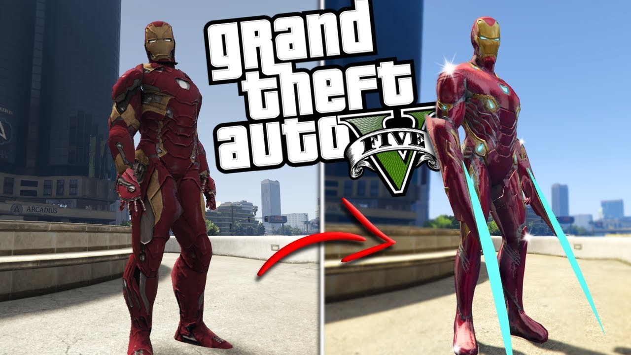 The NEW Iron Man MOD w/ NEW Powers & Abilities (GTA 5 PC Mods Gameplay)