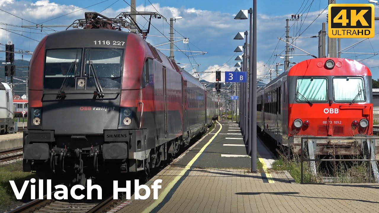 Osterreichisch Züge Vlog #142 - Villach Hbf 10.08.2023