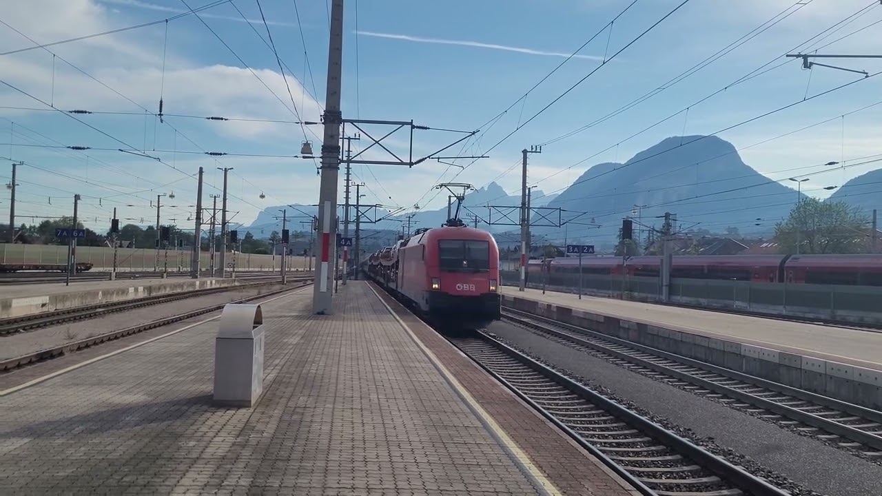 Einfahrt des nightjet 421 + nightjet 40491 am 13.08.2022 in Wörgl Hbf
