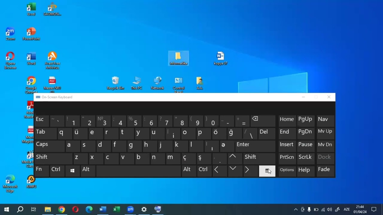 Windows 10 əməliyyat sistemi birinci hissə🆘