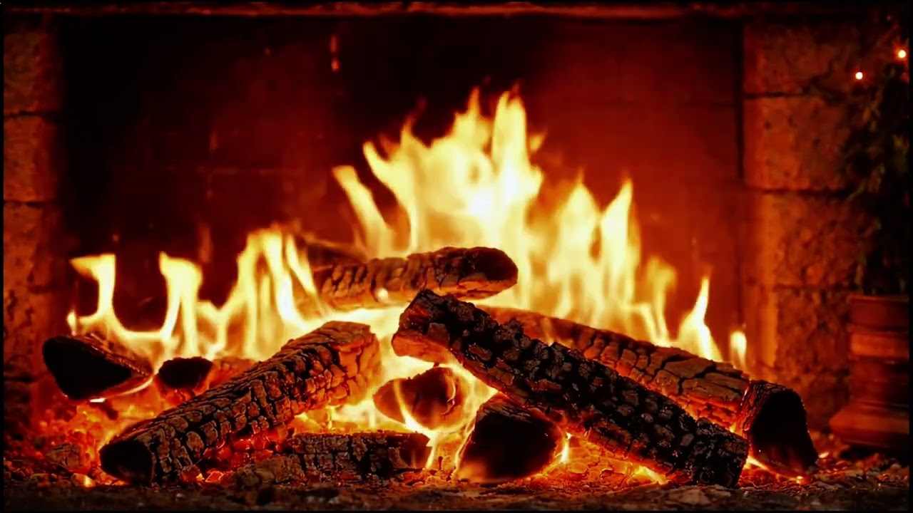 10 Saat Lüks Şömine Ambiyansı ✨ Huzurlu Gece Ateşi | Uyku, Rahatlama, Odaklanma