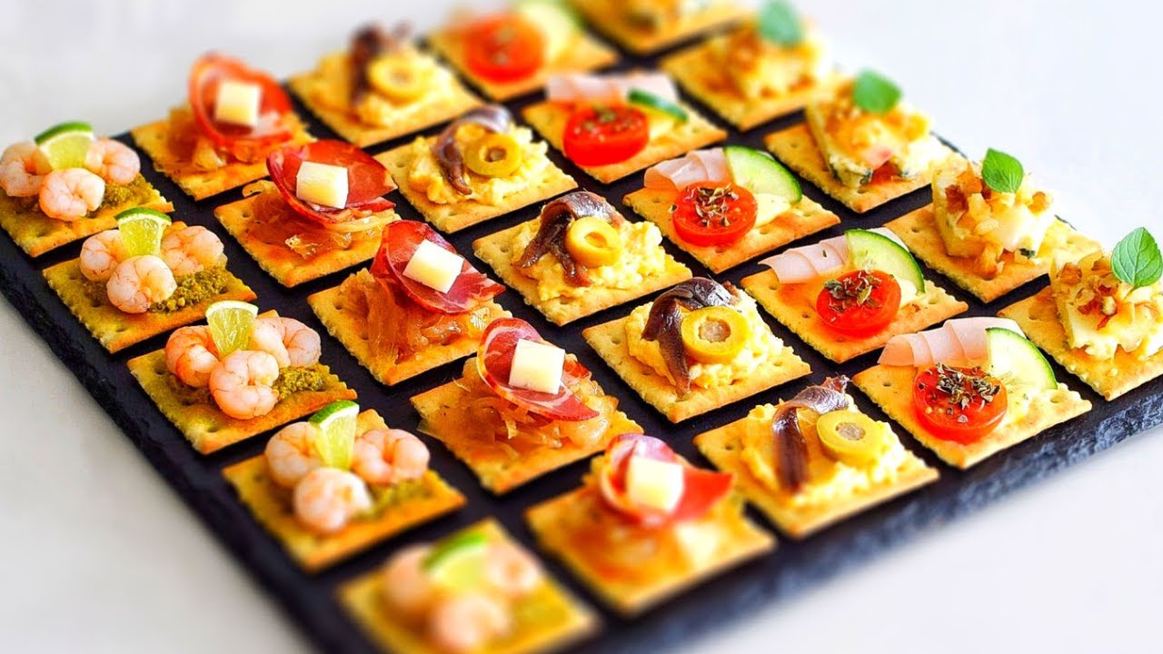 5 простых и вкусных канапе на Рождество 🎄| Креативные и быстрые идеи | ДариксЛАБ