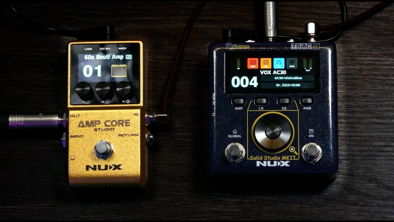 Solid Studio MKII против Amp Core Studio: сравнение тембров NUX и их анализ