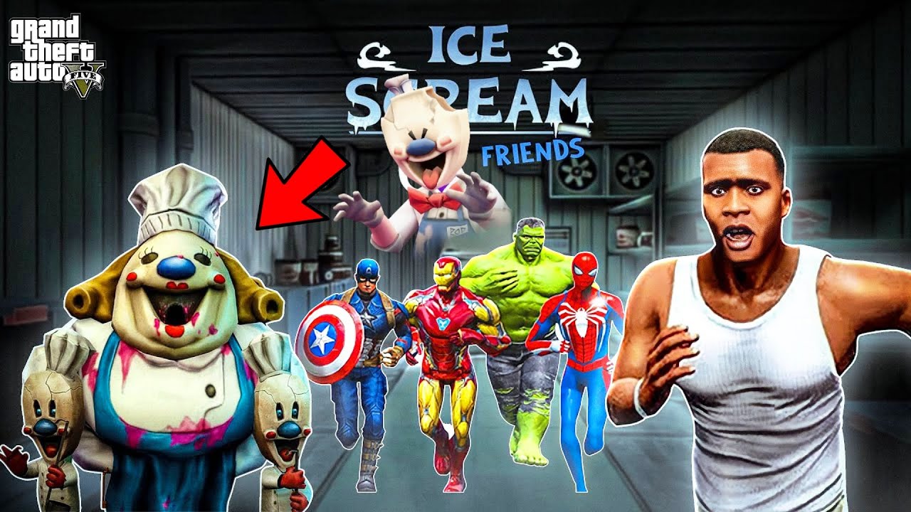 Franklin Fight With Ice Scream For Save Shinchan in GTA V | GTA V Avengers | GTA V TAMIL