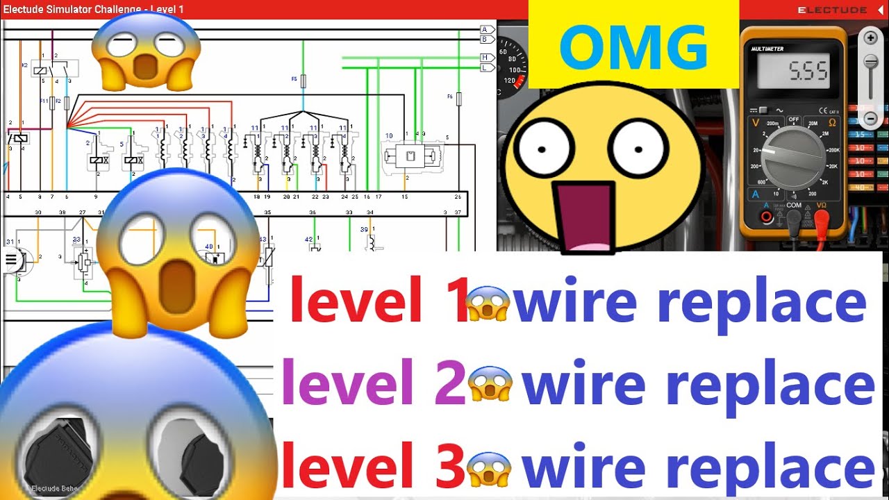 Electude Simulator Level 1-2-3 (part 143) II Eengine wire replace ALL level