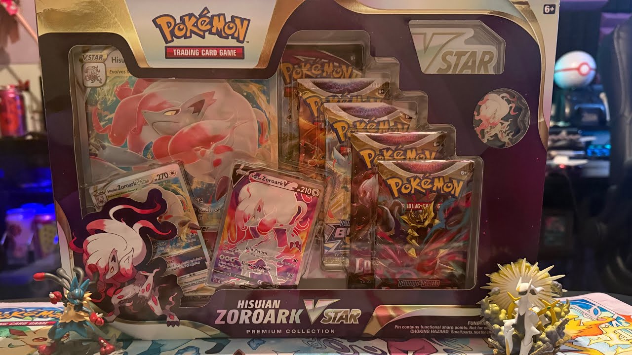 Opening a Pokemon Hisuian Zoroark VStar Premium Collection 