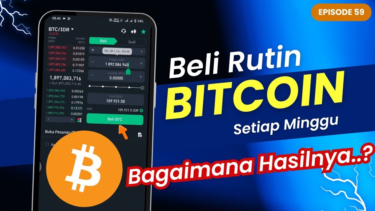 Menabung Rutin Bitcoin Modal Kecil Eps. 59
