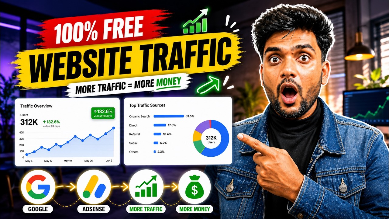 Free Website Traffic 2026 | Instant Google Traffic 100% Organic