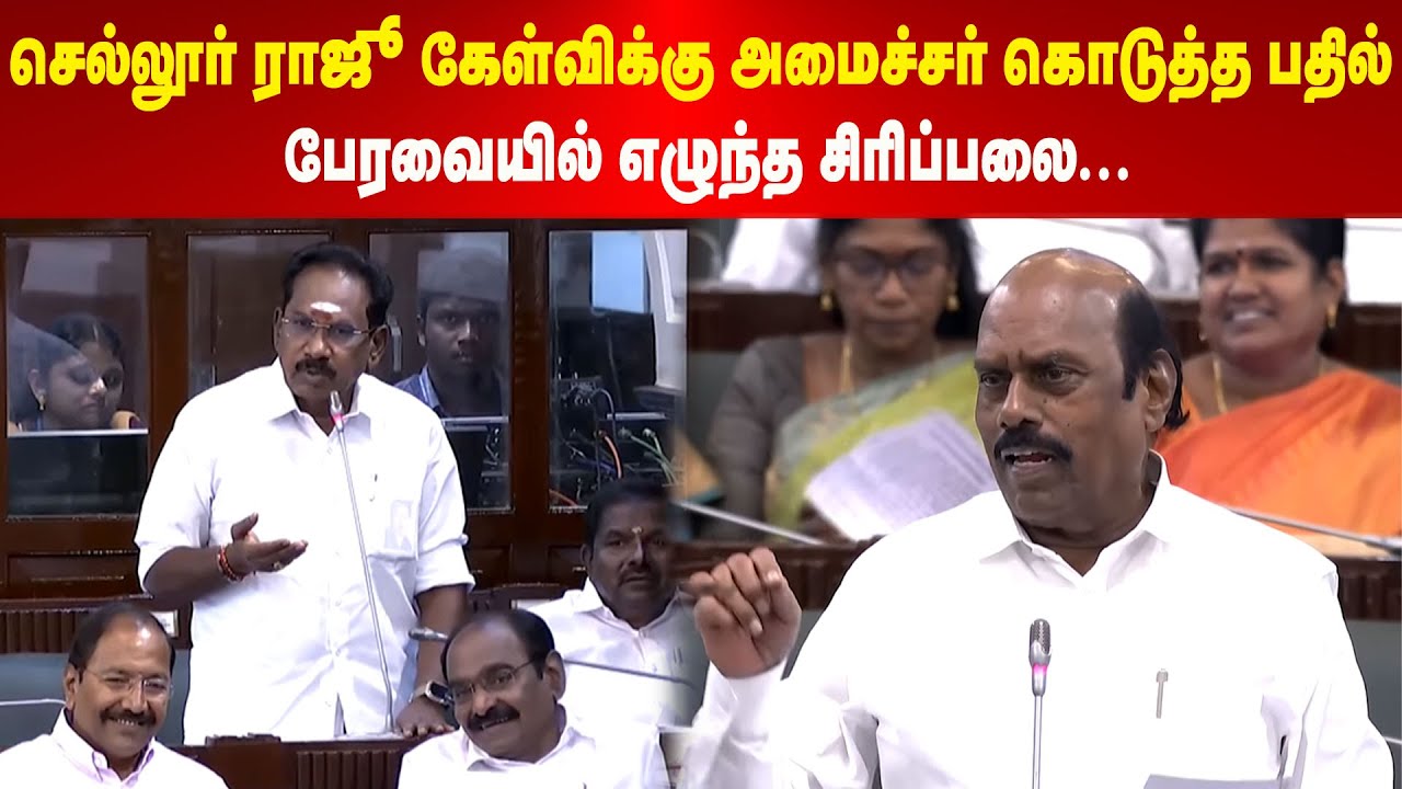 TN Assembly |  செல்லூர் ராஜூ கேள்விக்கு அமைச்சர் கொடுத்த பதில் | பேரவையில் எழுந்த சிரிப்பலை...
