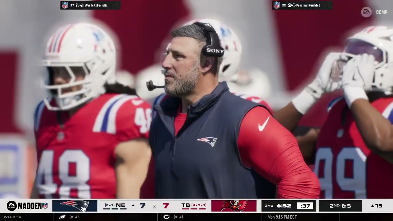 Madden 26 D Franchise Buccs vs D Patriots First Half season 1