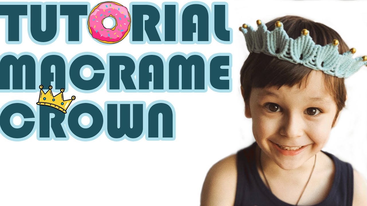 Tutorial Macrame Crown, Macrame Pattern, Macrame with Beads