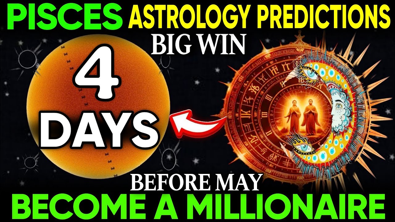 Pisces ♓💰 4 Luckiest Days Before May That Could Make You a Millionaire 💸🌟 Big Wins Are Coming! 🔮