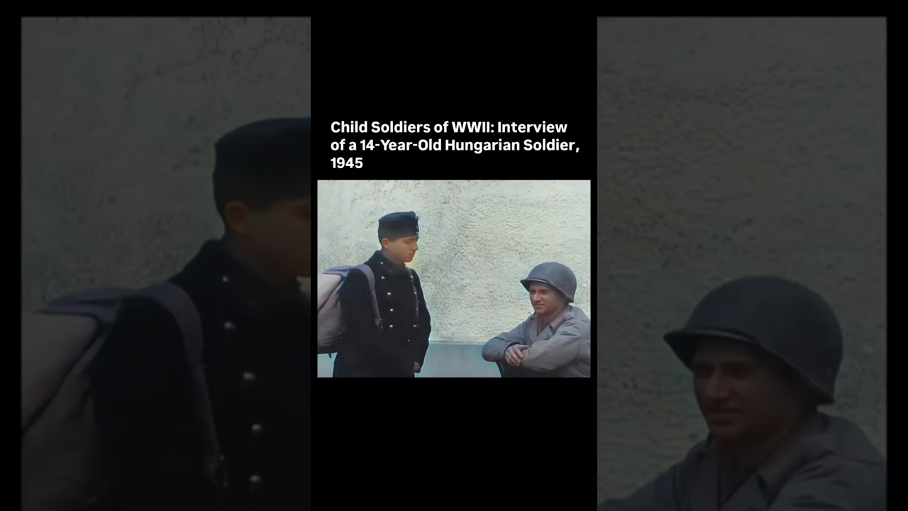 Интервью с 14-летним ребенком, поступающим в армию #ww2 #война #истории