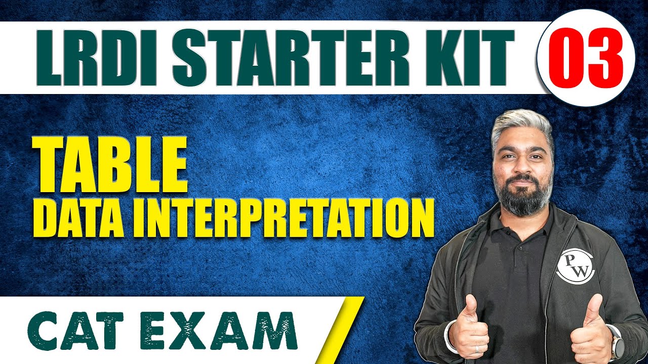 Data Interpretation | Tables | MBA Foundation 03 | CAT Preparation | MBA Wallah