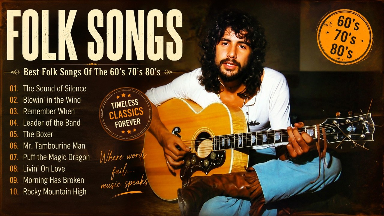 Best Folk & Country Songs 60's 70's 80's 🌾 John Denver, Jim Croce, Cat Stevens, Simon & Garfunkel