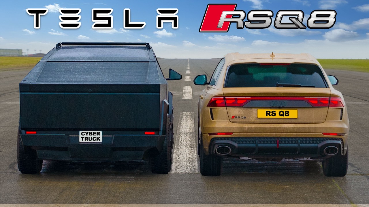 Кто победит в заезде: Tesla Cyberbeast или же Audi RSQ8 Performance?
