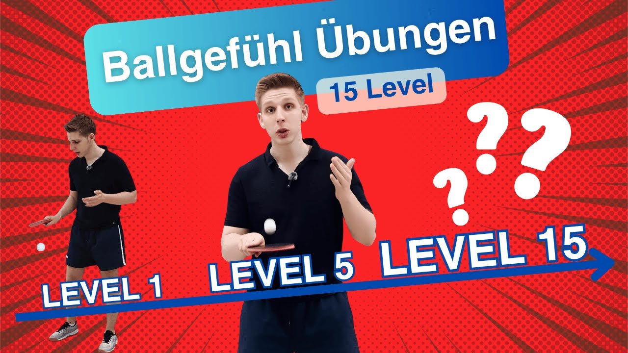 Die besten Tischtennis Ballgefühl Übungen für Anfänger & Fortgeschrittene [15 Level]