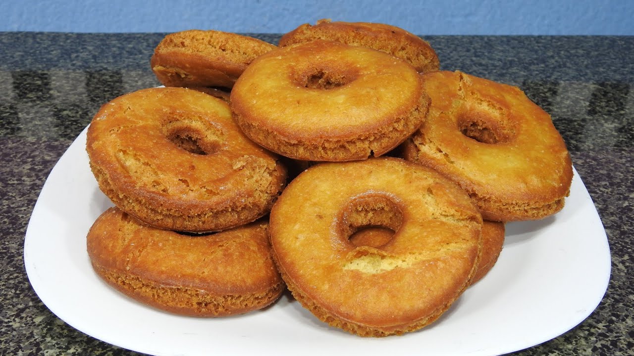 Donas caseras de plátano 🍌 SIN LEVADURA, SIN LÁCTEOS, SIN HORNO, con harina de hotcakes