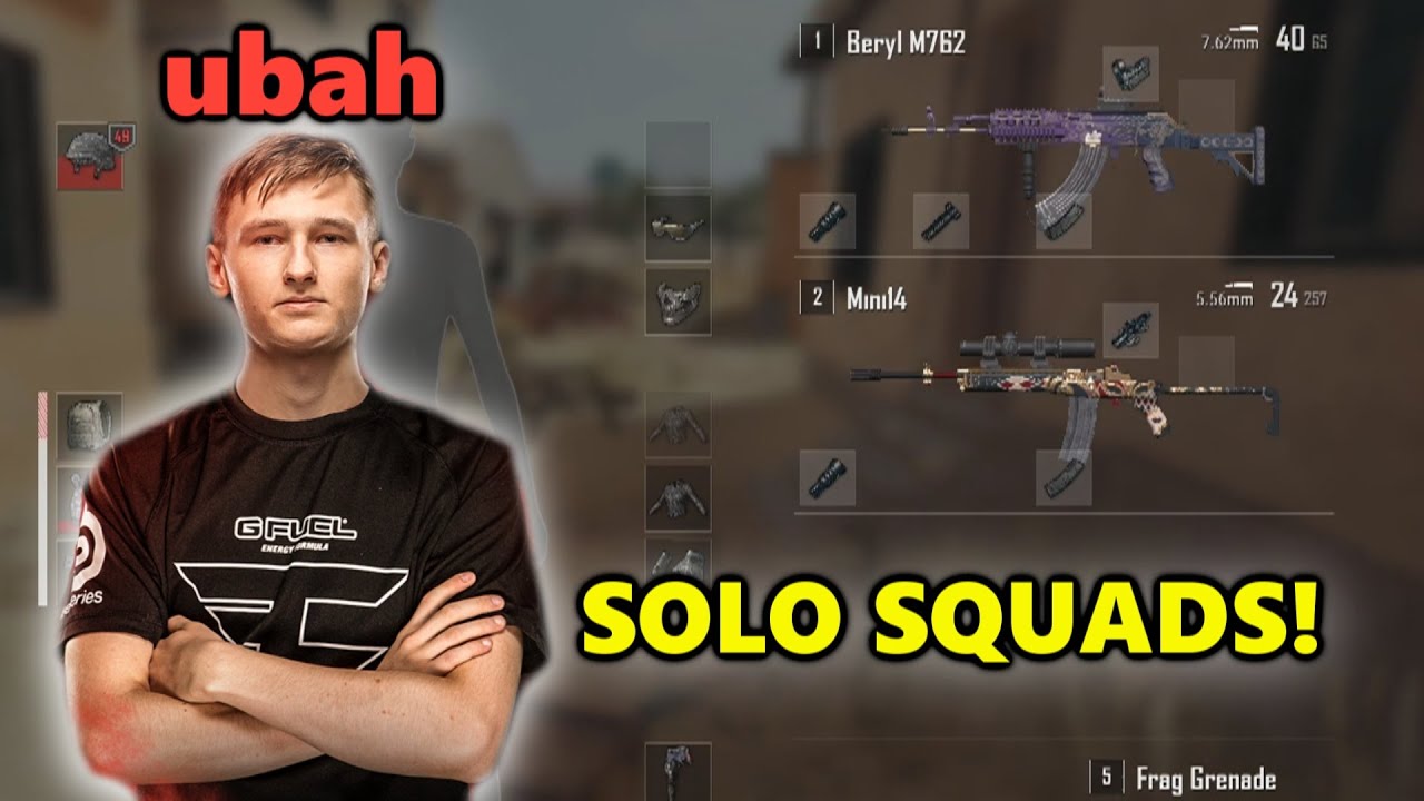 FaZe ubah - Beryl M762 + Mini14 - SOLO SQUADs! - PUBG