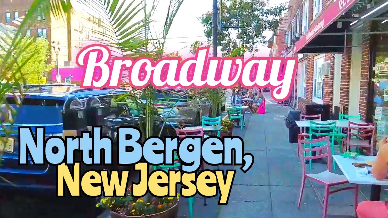 Walking on Broadway in North Bergen, New Jersey, USA | Guttenberg border to 78th St