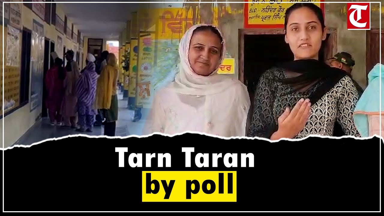 First time voters turn up enthusiastically for casting their vote during Tarn Taran by poll