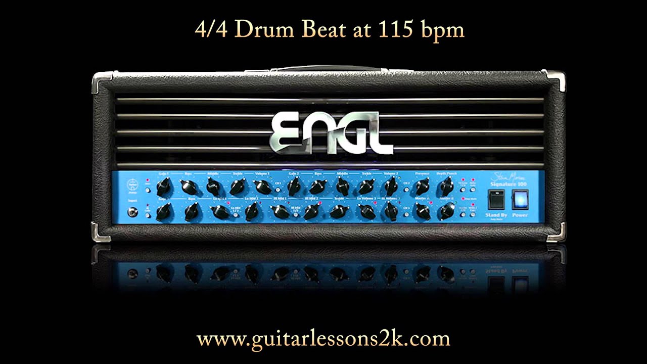 Drum Beats To Practice With: 4/4 Drum Beat at 115 BPM